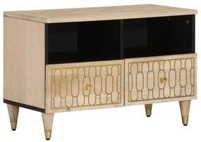 vidaXL Móvel de TV 70x33x46 cm madeira de mangueira maciça
