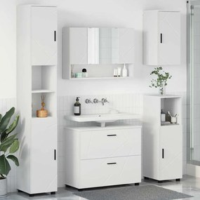vidaXL Conjunto de Móveis para Banheiro 5 pcs Branco 30 x 35 x 192 cm