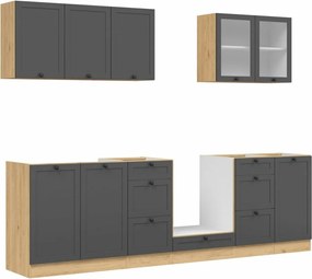 Conjunto de cozinha modular Classic Grey Oak 118