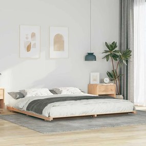 Estrutura de cama de chão Castanho 180 x 220 cm