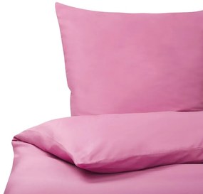 Conjunto de capas edredão em algodão acetinado rosa 220 x 240 cm HARMONRIDGE Beliani