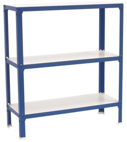Estante com 3 Prateleiras madeira SIMONHOME CLICK WOOD COLOR MINI 3/300 AZUL/BRANCO Capacidade P/ prateleira 150 Kg Dimensões 900x800x300 mm