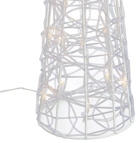 Árvore de Natal Transparente 60cm incl. LED IP44 - Coni