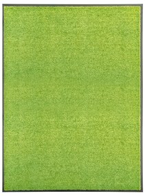 Tapete de porta lavável 90x120 cm verde