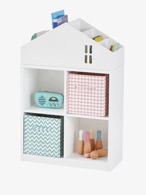 Móvel Montessori, 4 compartimentos Casas branco