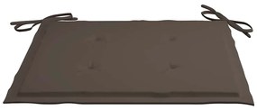 Cadeiras de jardim dobráveis c/ almofadões 2 pcs bambu