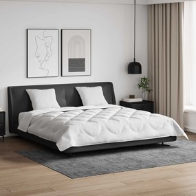 vidaXL Edredão com travesseiro 3 pcs Branco Microfibra