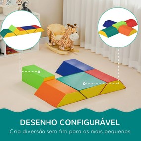 HOMCOM Conjunto de 5 Blocos para Crianças de 18-36 Meses Brinquedo de