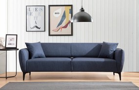 Sofá de 3 Lugares Belissimo – Azul – 220 x 67 x 95 cm