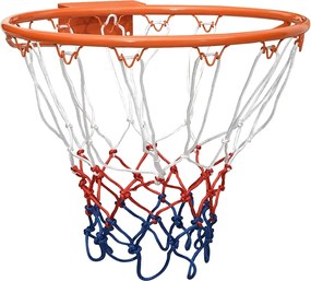 93660 vidaXL Cesto de basquetebol 39 cm aço laranja