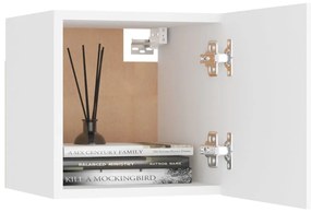 6 pcs conjunto de móveis de TV derivados de madeira branco
