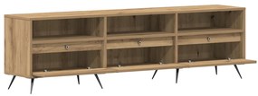 Cabide de TV Carvalho Artisan 150x30x44,5 cm Madeira de Engenharia