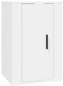 Móveis de TV de parede 2 pcs 40x34,5x60 cm branco