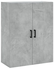 Armários de parede 2 pcs 69,5x34x90 cm cinzento cimento