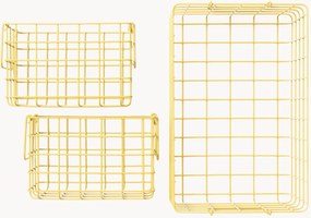 Cestos em metal Mustard Made, conjunto de 3