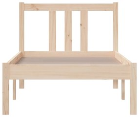 Estrutura cama pequena solteiro 75x190 cm madeira maciça