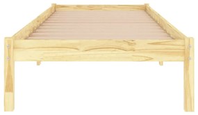 Estrutura cama pequena solteiro 75x190 cm madeira maciça