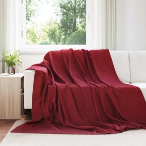 vidaXL Cobertores de Sofá 6 pcs Vermelho Bordeaux 240 x 220 cm Lã