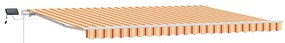 Toldo Retrátil Amarelo e laranja 500 × 300 cm amarelo e laranja