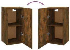 Móveis de TV 2 pcs 30,5x30x60 cm madeira cor carvalho fumado