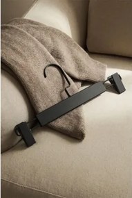 Pack De 6 Cabides Com Pinça Em Madeira E Aço Rita Preto - Sklum