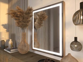 Espelho LED com moldura para casa de banho M7