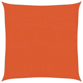 Para-sol estilo vela 160 g/m² 3x3 m PEAD laranja