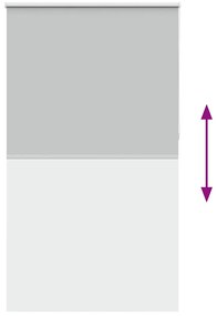 Persiana de enrolar 135x210 cm largura tecido 131,6cm poliéster