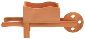 Vasos carrinhos de mão 2 pcs 47x15x19cm madeira de abeto maciça