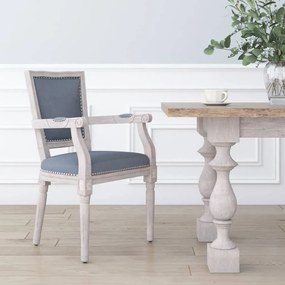 vidaXL Cadeira de jantar veludo cinzento-escuro