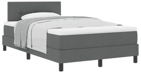 Cama Box com Colchão Cinza Escuro 120x200 cm Tecido