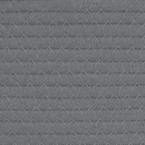 Cesto de arrumação Ø55x36 cm algodão cinzento e branco