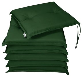 Conjunto de 6 almofadas para assento Boston 47 x 42 x 6 cm Verde