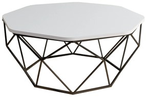 Mesa de Centro Diamond – Branco – 90x38x90 cm