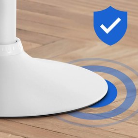 Banco de bar Braga em veludo (1 UNIDADE) com estrutura branca 51 x 89-109 x 52 cm Preto