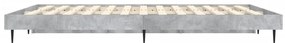 Estrutura de cama 140x190 cm derivados de madeira cinza cimento