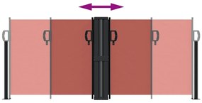 Toldo lateral retrátil 100x1000 cm terracotta
