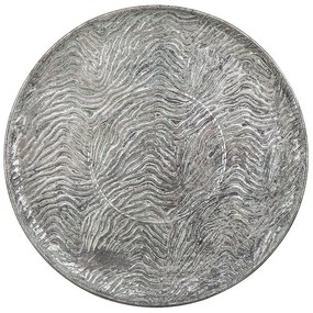Bandeja decorativa prateada ø 49 cm KITNOS Beliani