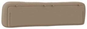 Almofadão de cabeceira 200 cm couro artificial cappuccino