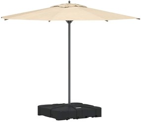 Conjunto de Base de Guarda-Sol Cantilever 2 Peças - 150kg de Areia ou