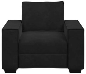 Poltrona 60 cm veludo preto
