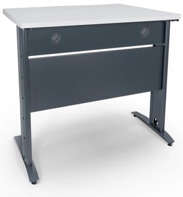 Secretária Escritório 800x800 Soho Antracite / Branco – Soho
