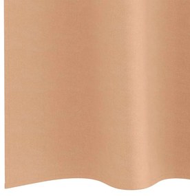 Cortinas 2 pcs Castanho-claro 140 x 140 cm Poliéster