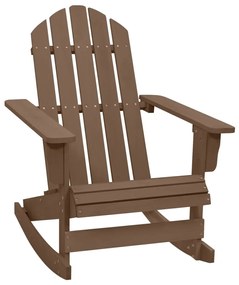 vidaXL Cadeira de baloiço para jardim madeira castanho