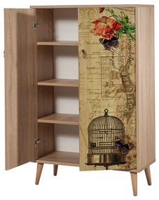 Armário Multiusos Multibox – Carvalho Sonoma – 80x127x36 cm