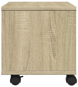 Suporte para impressora com rodas 41x32x34,5 cm carvalho sonoma