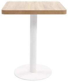Mesa bistrô 60x60 cm MDF castanho-claro
