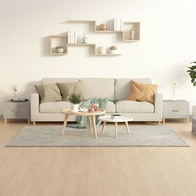 vidaXL Mesas centro 2 pcs 50x50x40 cm madeira processada cinza cimento