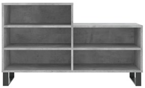 Sapateira 102x36x60 cm derivados de madeira cinzento cimento