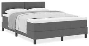 Cama Box com Colchão Cinza Escuro 160x200 cm Tecido